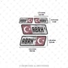 CSFTBT17 AB Rh Pozitif (+) Kan Grubu Etiket Seti Renk Değiştiren Seri