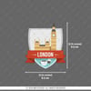 CST28 Londra Saat Kulesi Etiketi
