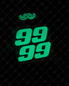 GIDW2 Numara Seçenekli Karanlıkta Işıldayan 2li Set Numara Stickerı