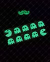 GIDW28 Karanlıkta Işıldayan Pac Man Etiketi
