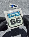 GIDW30 Karanlıkta Işıldayan Route 66 Etiketi