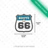 GIDW30 Karanlıkta Işıldayan Route 66 Etiketi