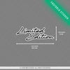 GIDW9 Karanlıkta Işıldayan Limited Edition Yazılı Etiket