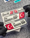 GIDWBT09 Karanlıkta Işıldayan İsme Özel Kan Grubu Etiket Seti