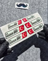 GIDWBT09 Karanlıkta Işıldayan İsme Özel Kan Grubu Etiket Seti