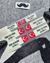 GIDWBT10 Karanlıkta Işıldayan İsme Özel Kan Grubu Etiket Seti