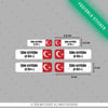 GIDWBT10 Karanlıkta Işıldayan İsme Özel Kan Grubu Etiket Seti