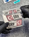 GIDWBT11 Karanlıkta Işıldayan 0 Rh Negatif (-) Kan Grubu Etiket Seti