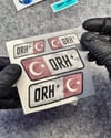 GIDWBT12 Karanlıkta Işıldayan 0 Rh Pozitif (+) Kan Grubu Etiket Seti
