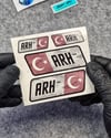 GIDWBT14 Karanlıkta Işıldayan A Rh Negatif (-) Kan Grubu Etiket Seti