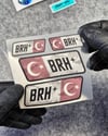 GIDWBT15 Karanlıkta Işıldayan B Rh Pozitif (+) Kan Grubu Etiket Seti
