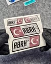 GIDWBT16 Karanlıkta Işıldayan AB Rh Negatif (-) Kan Grubu Etiket Seti