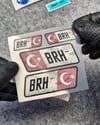 GIDWBT16 Karanlıkta Işıldayan B Rh Negatif (-) Kan Grubu Etiket Seti