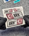 GIDWBT16 Karanlıkta Işıldayan B Rh Negatif (-) Kan Grubu Etiket Seti