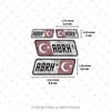 GIDWBT17 Karanlıkta Işıldayan AB Rh Pozitif (+) Kan Grubu Etiket Seti