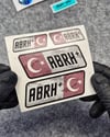GIDWBT17 Karanlıkta Işıldayan AB Rh Pozitif (+) Kan Grubu Etiket Seti