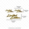 GLD11 Altın Seri Limited Etidion Etiket Seti 3'lü Set