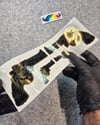 GLD17 Altın Seri Gangsta Motifli Pistol Etiketi Simetrik Dörtlü Set
