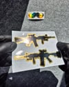 GLD19 Altın Seri Tüfek Etiketi Simetrik İkili Set