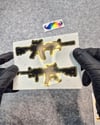 GLD19 Altın Seri Tüfek Etiketi Simetrik İkili Set