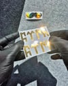 GLD5 Altın Seri Göktürkçe Türk Yazısı Etiketi İkili Set