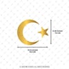 GLD6 Altın Seri Ay Yıldız Etiketi