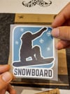 HBG100 Snowboard Yazili Etiket