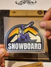 HBG101 Snowboard Yazili Etiket