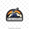 HBG101 Snowboard Yazili Etiket