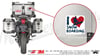 HBG45 I love Snowboard Etiketi