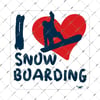 HBG45 I love Snowboard Etiketi