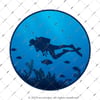 HBG60 Scuba Dalisi Yapan Dalgic Etiketi