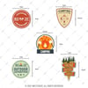 HBGBDL16 Kamp Sticker Seti 5 Parca
