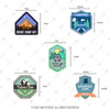HBGBDL17 Kamp Sticker Seti 5 Parca