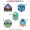 HBGBDL17 Kamp Sticker Seti 5 Parca