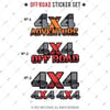 HBGBDL25 Off Road Sticker Seti 3 Parca
