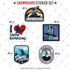 HBGBDL3 Snowboard Sticker Seti 5 Parca
