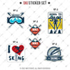 HBGBDL8 Kayak Sticker Seti 5 Parca