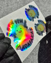 HLG110 Hologram Pew Pew Civciv Etiketi 3lü Set