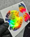 HLG110 Hologram Pew Pew Civciv Etiketi 3lü Set