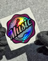 HLG111 Hologram Music Etiketi