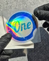 HLG114 Hologram Mavi Renk One Yazılı Etiket