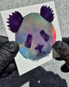 HLG117 Hologram Üçgen Tasarım Panda Etiketi