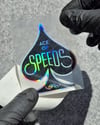 HLG119 Hologram Ace of Speeds Yazılı Etiket