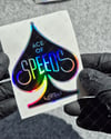 HLG119 Hologram Ace of Speeds Yazılı Etiket