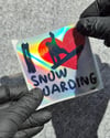 HLG121 Hologram Snow Boarding  Yazılı Etiket