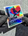 HLG121 Hologram Snow Boarding  Yazılı Etiket