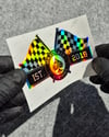 HLG126 Hologram Yarış Bayrakları Etiket