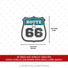 HLG128 Hologram Seri Route 66 Etiketi