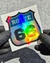 HLG128 Hologram Seri Route 66 Etiketi